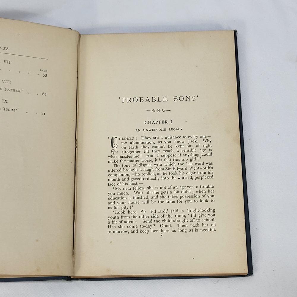 Probable Sons Amy Le Feuvre Antique 1900s Tract Society Victorian Hardcover - Picture 8 of 14